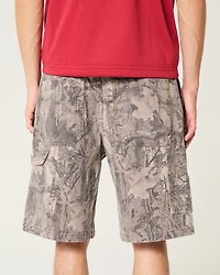 Camo Baggy Denim Painter Shorts