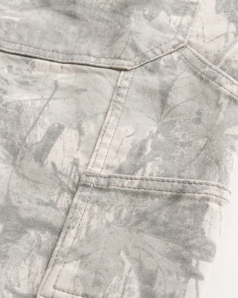Camo Baggy Denim Shorts