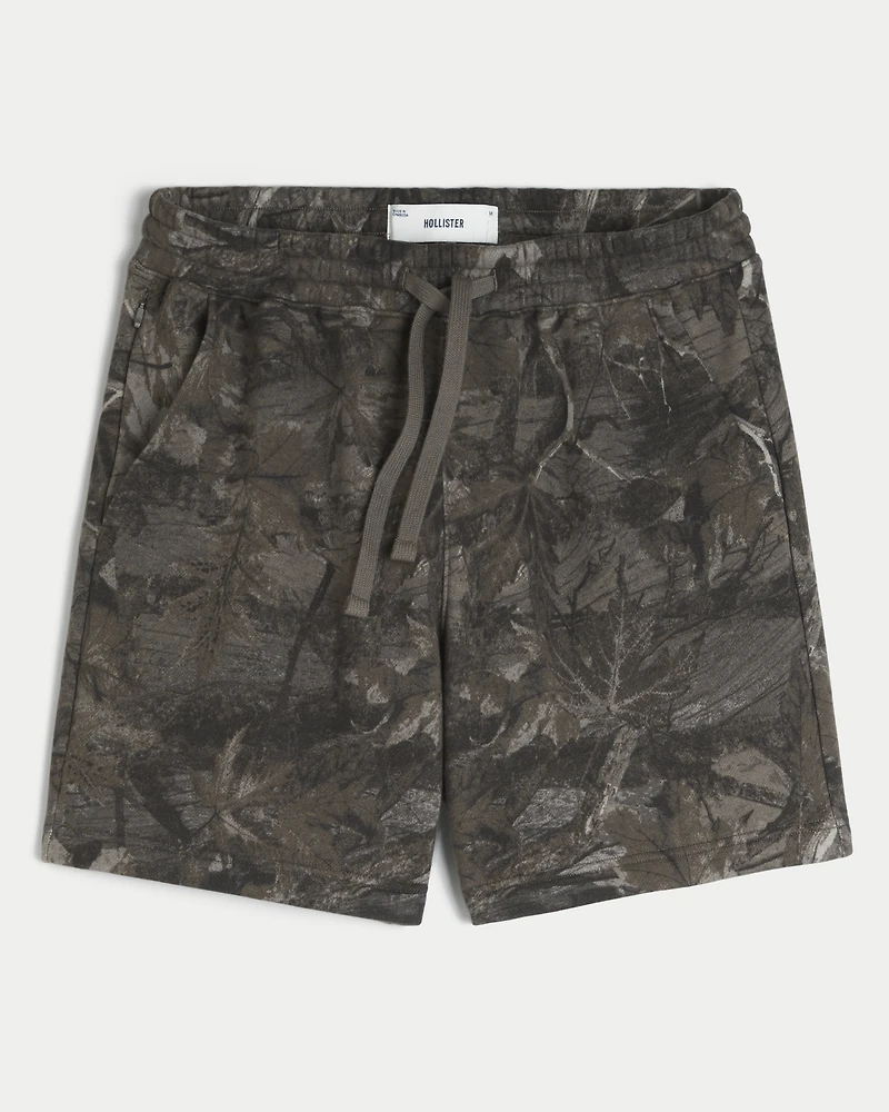 Above-the-Knee Camo Fleece Shorts
