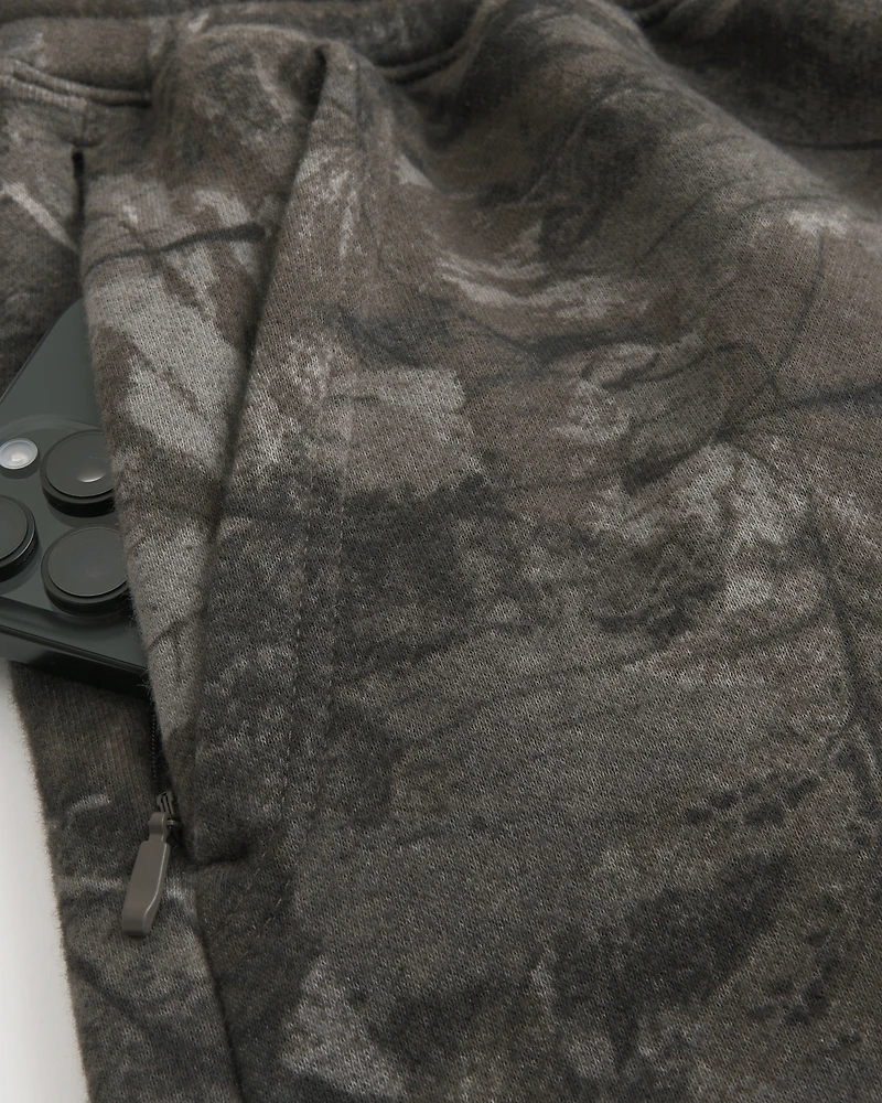 Above-the-Knee Camo Fleece Shorts