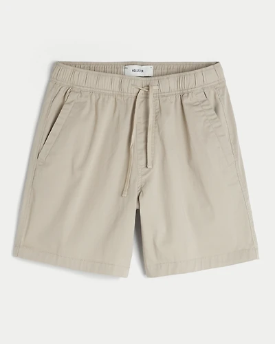 Above-the-Knee Twill Shorts