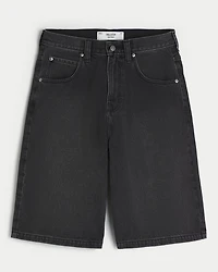 Star Graphic Super Baggy Denim Shorts