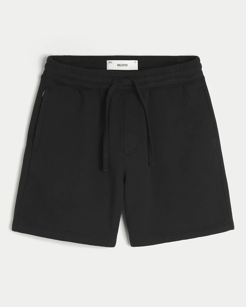 Above-the-Knee Baggy Fleece Shorts
