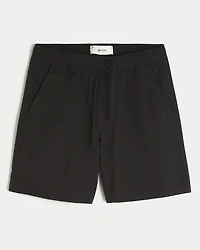 Above-the-Knee Twill Pull-On Shorts