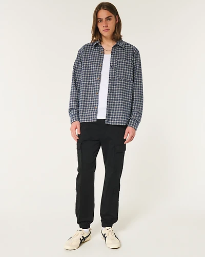 Relaxed Twill Cargo Joggers
