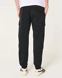 Relaxed Twill Cargo Joggers