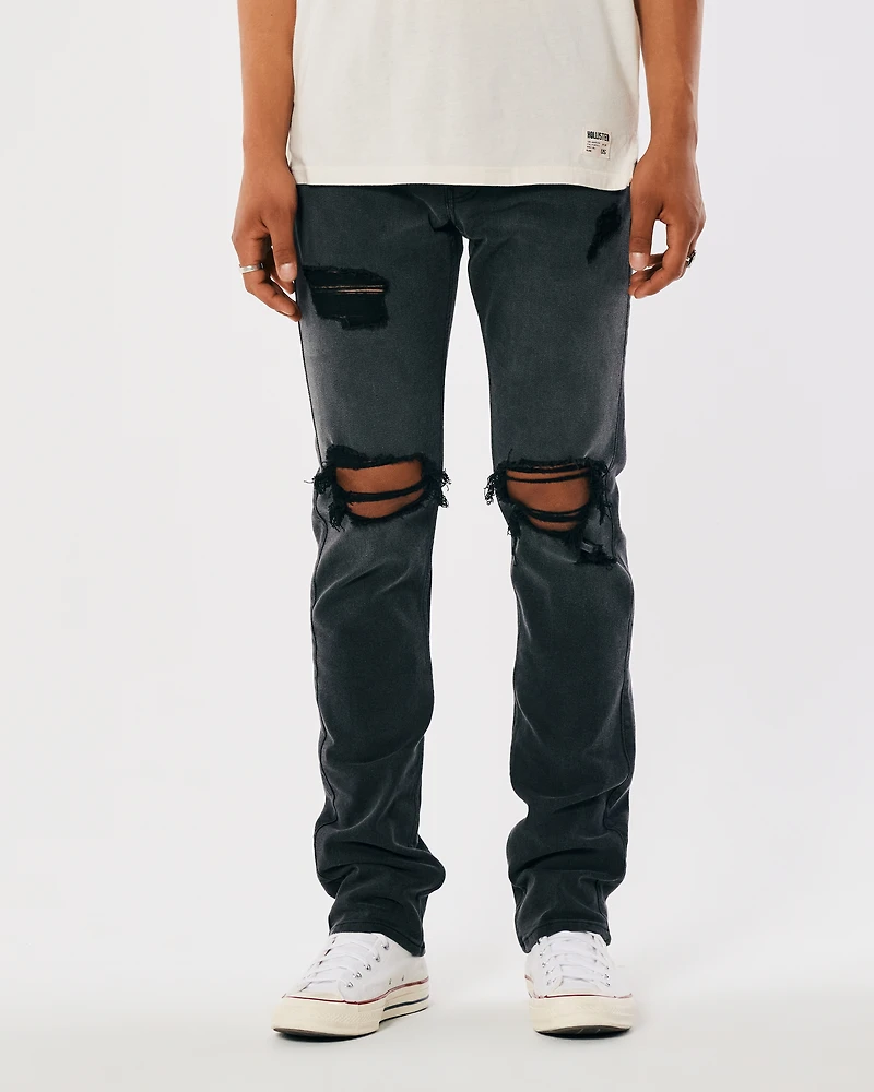Ripped Black Super Skinny Jeans