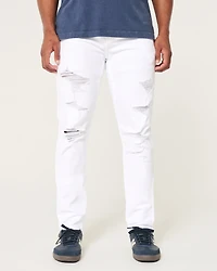 White Athletic Skinny Jeans