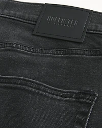 Washed Black Athletic Skinny Jeans