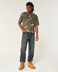Dark Wash Baggy Jeans