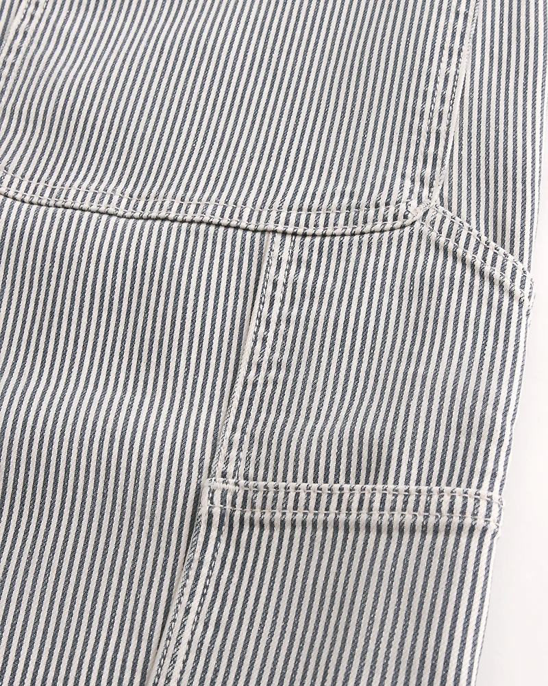 Railroad Stripe Baggy Painter Jeans