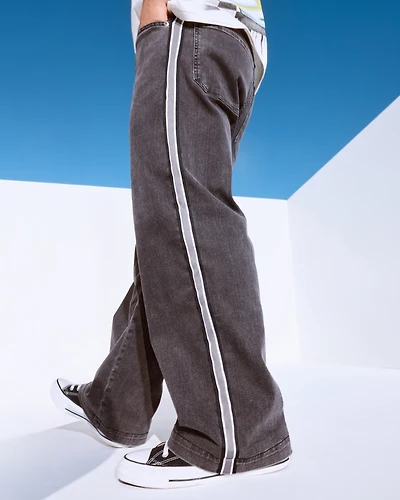 Washed Black Super Baggy Jeans