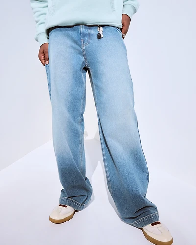 Medium Wash Super Baggy Jeans