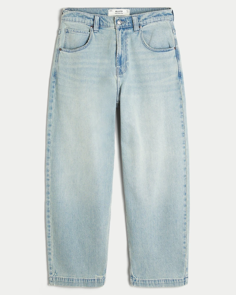 Light Wash Skater Baggy Jeans