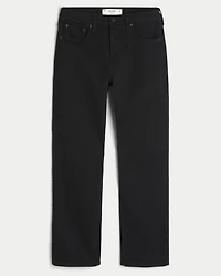 Black No Fade Straight Jeans