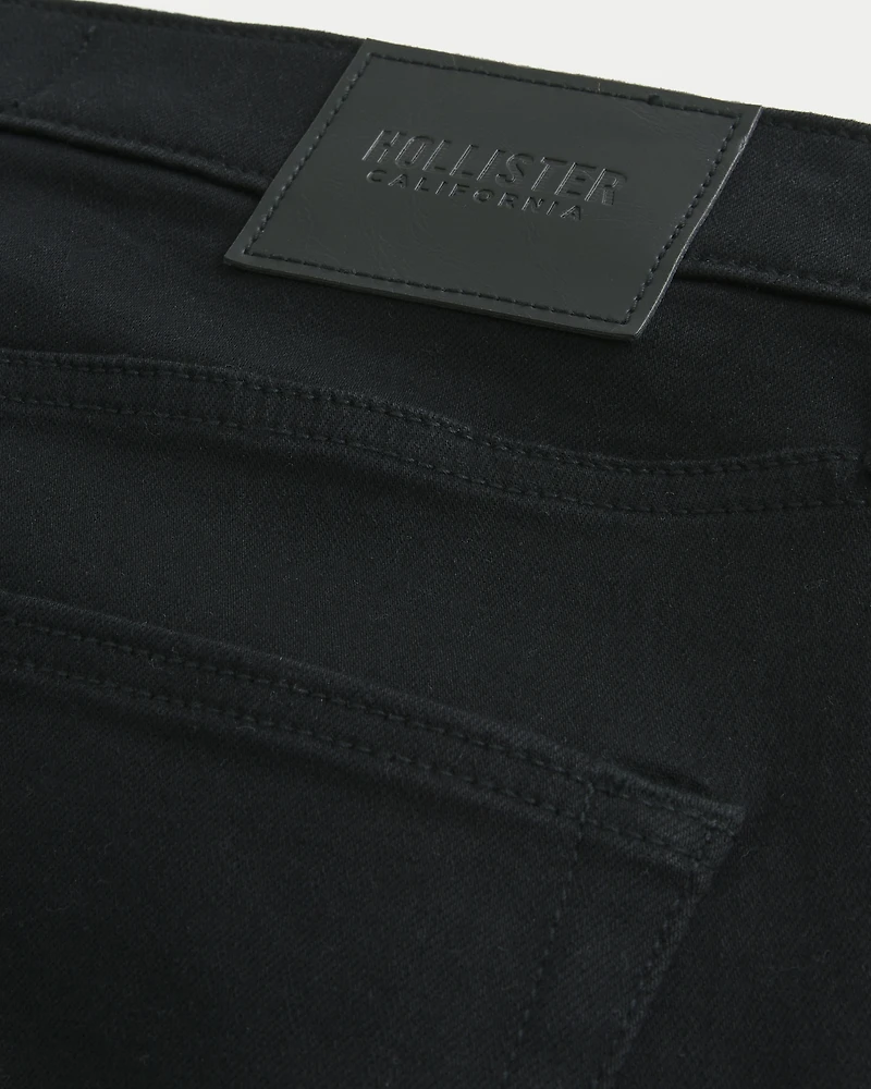 Black No Fade Straight Jeans