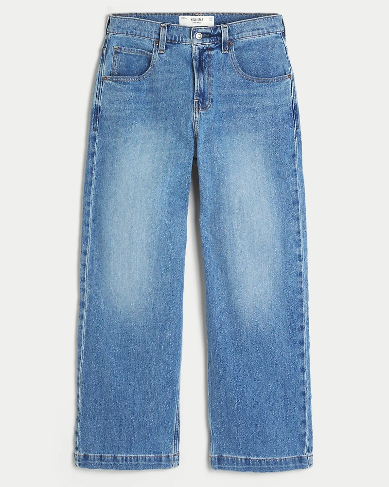 Medium Wash Super Baggy Jeans