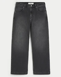Washed Black Super Baggy Jeans