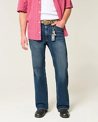 Dark Wash Relaxed Bootcut Jeans