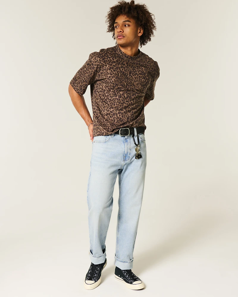 Light Wash Loose Jeans