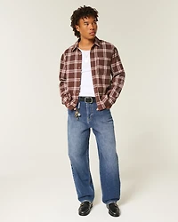 Dark Wash Skater Baggy Jeans