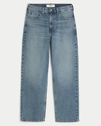 Medium Wash Baggy Jeans