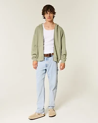 Light Wash Loose Painter Jeans