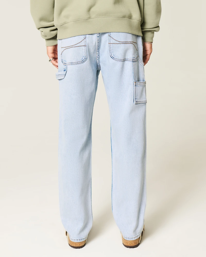 Light Wash Loose Painter Jeans