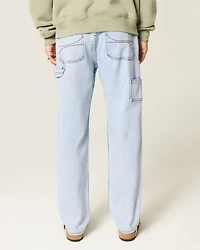 Light Wash Loose Painter Jeans