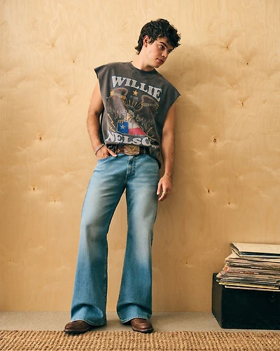 Medium Wash Flare Jeans