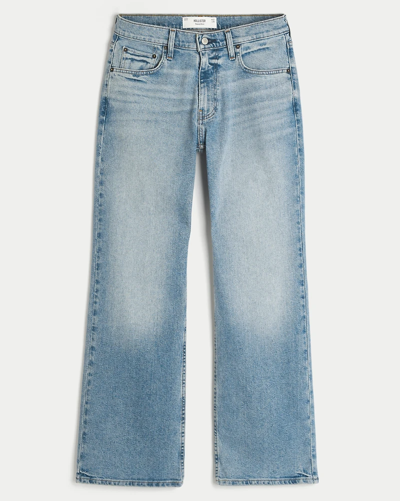 Medium Wash Relaxed Bootcut Jeans