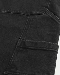 Washed Black Super Baggy Painter Jeans