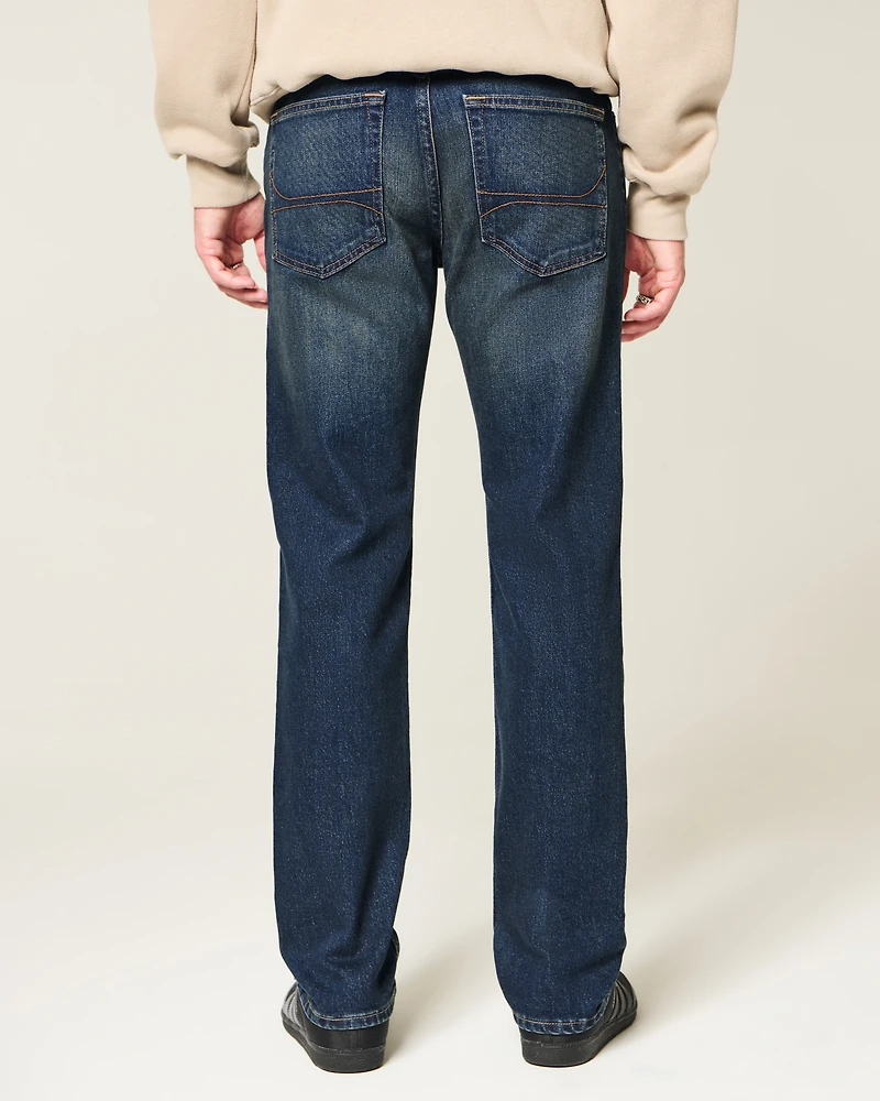 Dark Wash Slim Straight Jeans