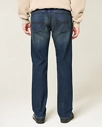 Dark Wash Slim Straight Jeans
