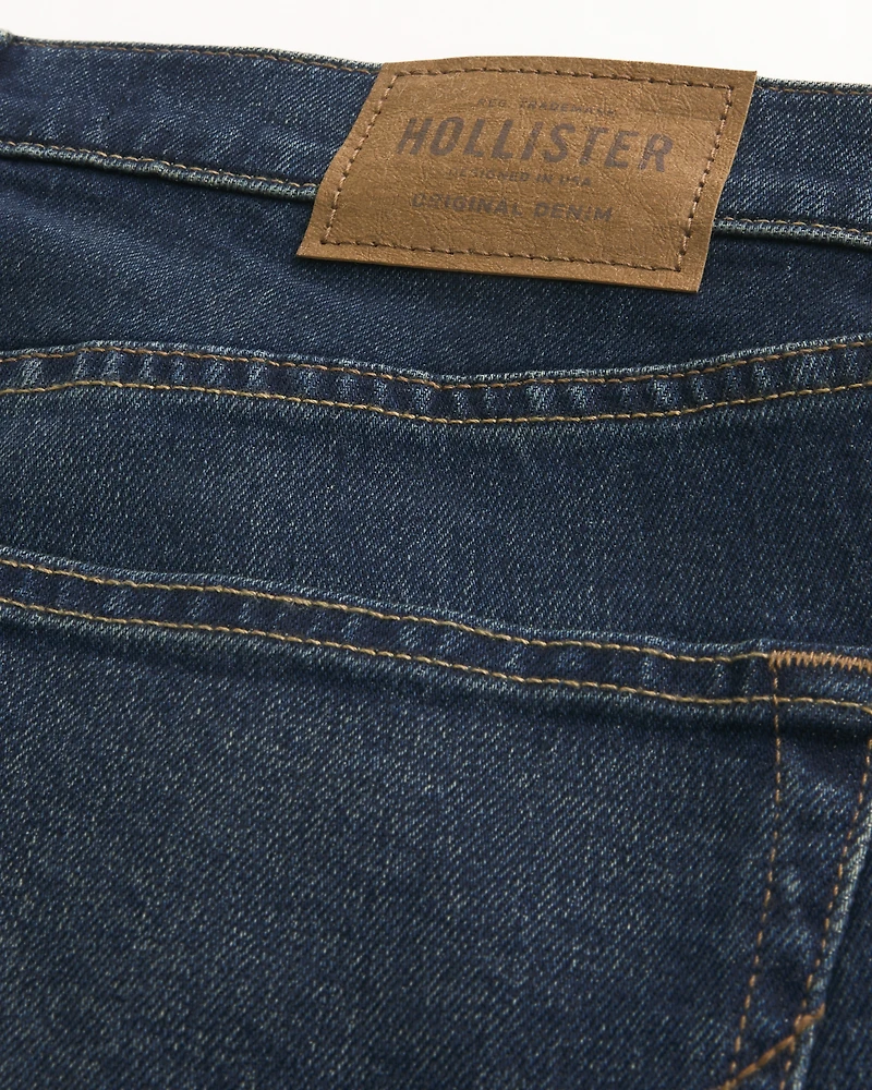 Dark Wash Slim Straight Jeans