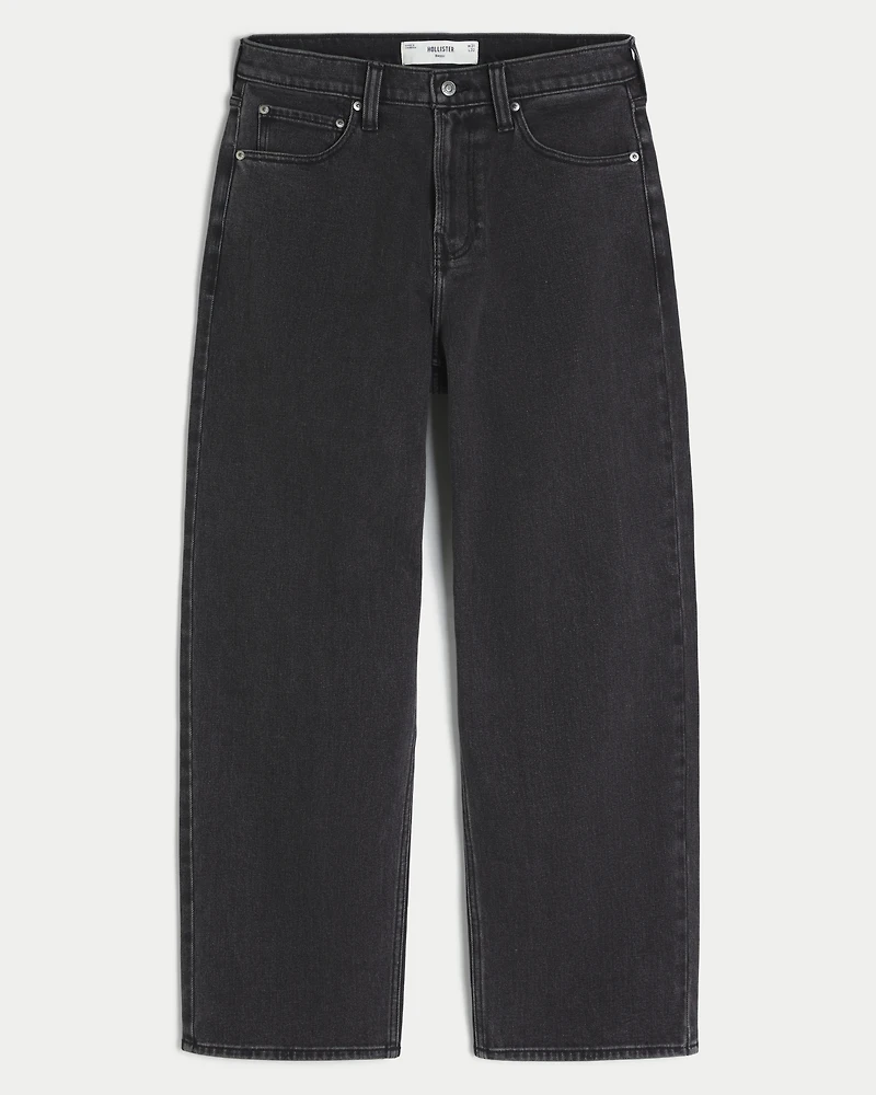 Washed Black Dodge Hellcat Graphic Baggy Jeans