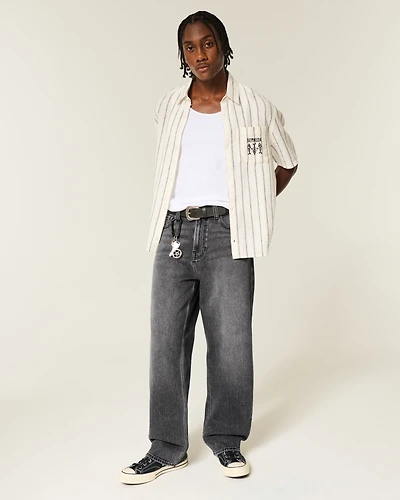 Graphic Baggy Jeans