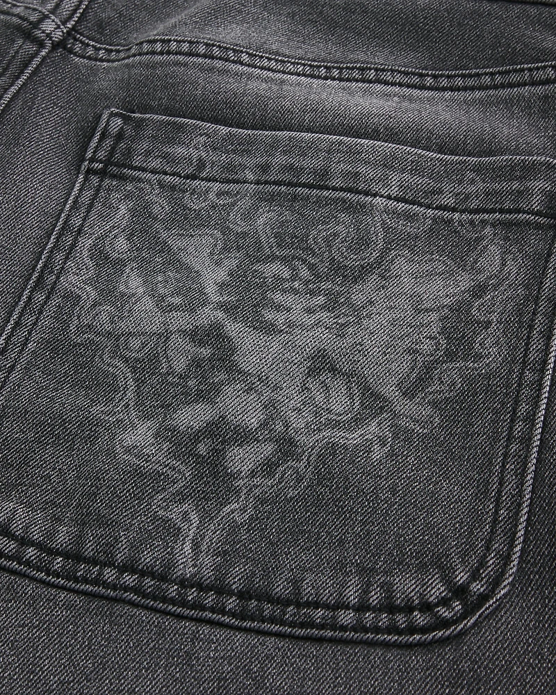 Graphic Baggy Jeans