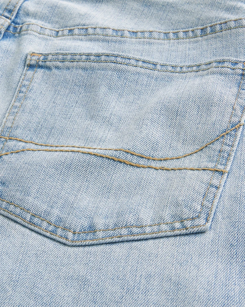 Light Wash Baggy Bootcut Jeans