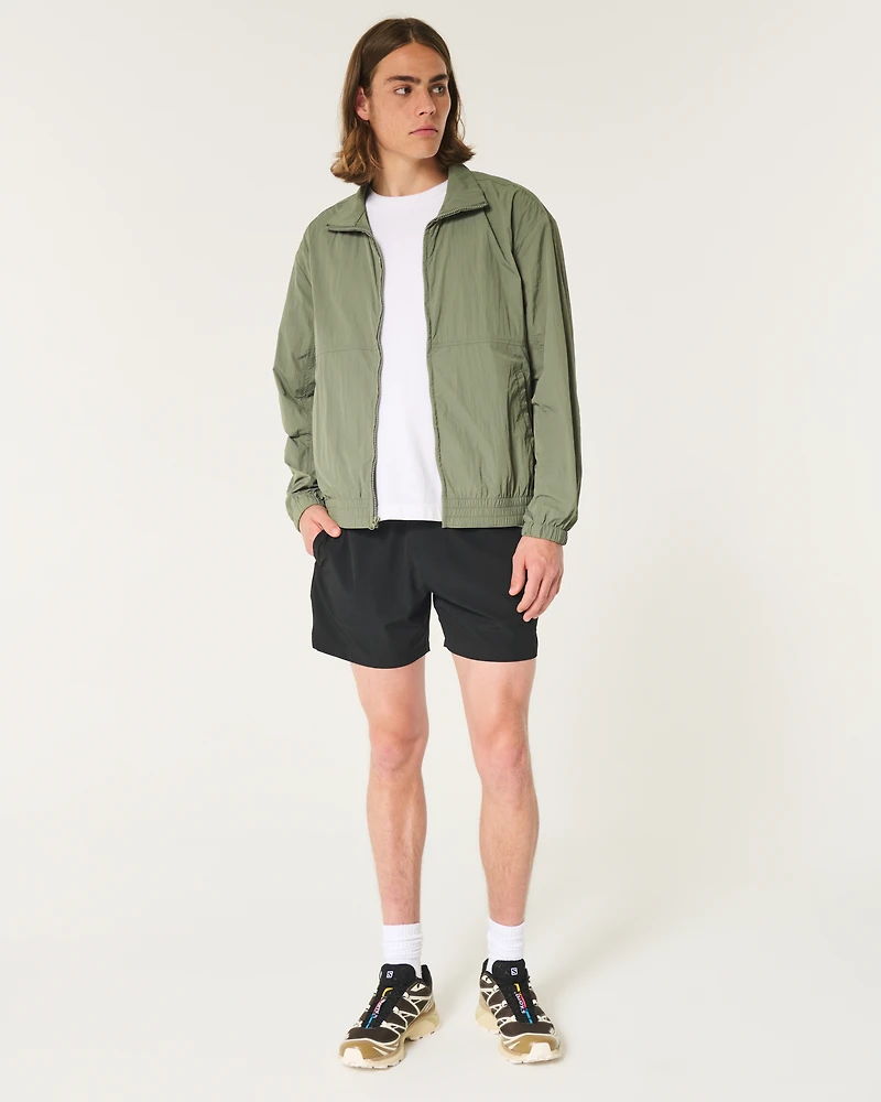 Zip-Up Nylon Jacket