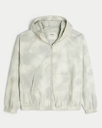 Camo Zip-Up Windbreaker Jacket