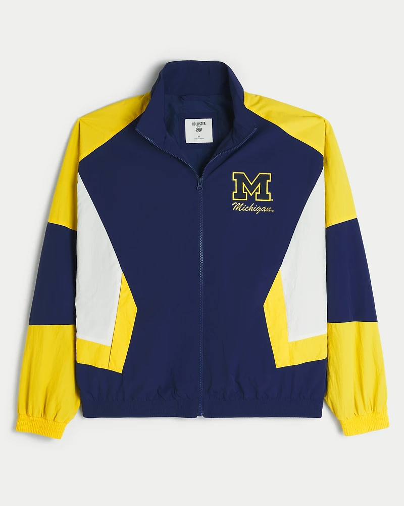 University of Michigan Wolverines Graphic Windbreaker Jacket