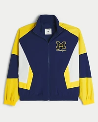 University of Michigan Wolverines Graphic Windbreaker Jacket