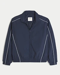 Zip-Up Windbreaker Jacket