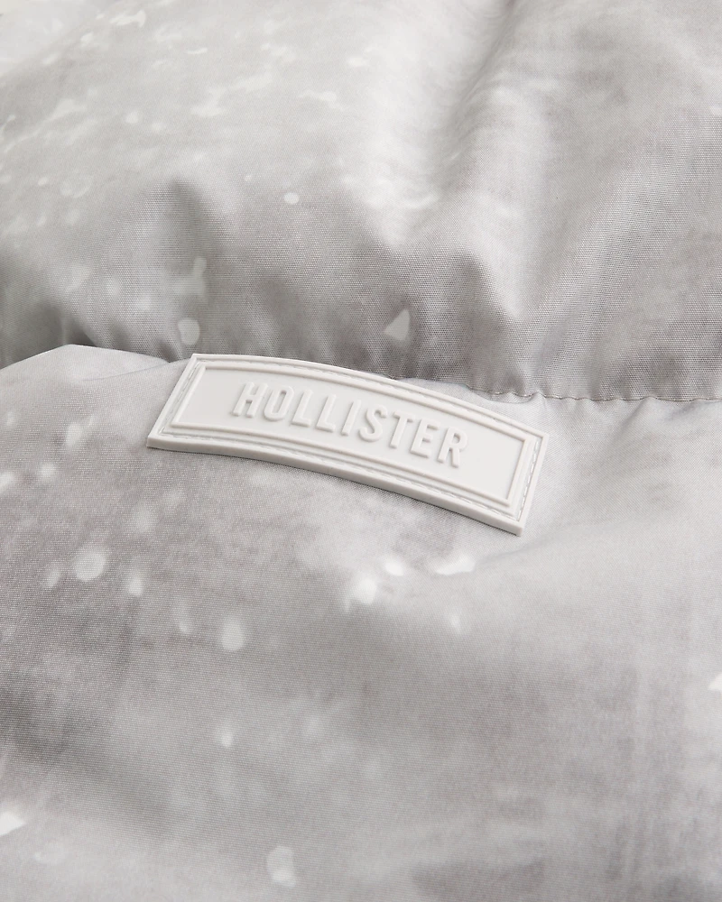 Faux Fur-Lined Hooded Puffer Jacket