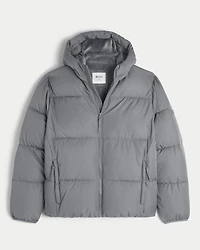 Faux Fur-Lined Puffer Jacket