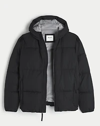 Faux Fur-Lined Puffer Jacket