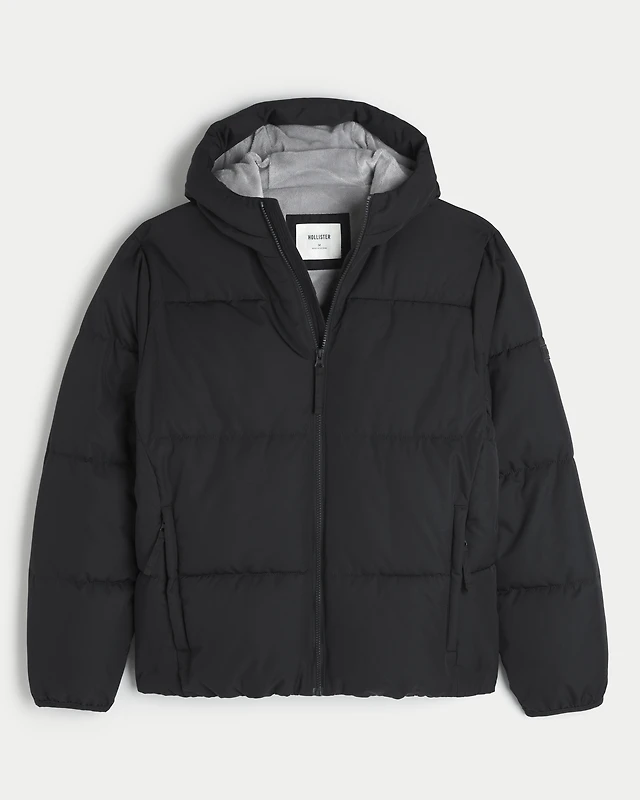 Hollister Faux Fur-Lined Puffer Jacket Liberty Center