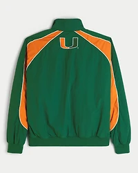 University of Miami Hurricanes Graphic Windbreaker Jacket