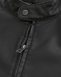 Faux Leather Moto Jacket